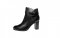 Černé kotníkové boty na podpatku
