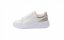 Bílé sneakersy oválné - Barva: Bílá, Velikost: 37