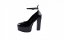 Černé extravagantní stylové módní boty - Barva: Černá, Velikost: 38