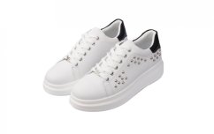 Dámské elegantní oválné sneakersy s druky